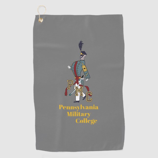 * GOLF TOWEL (gray) w/PMC Proud Cadet logo (Front)