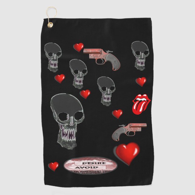 Golf Towel Skull (Front)