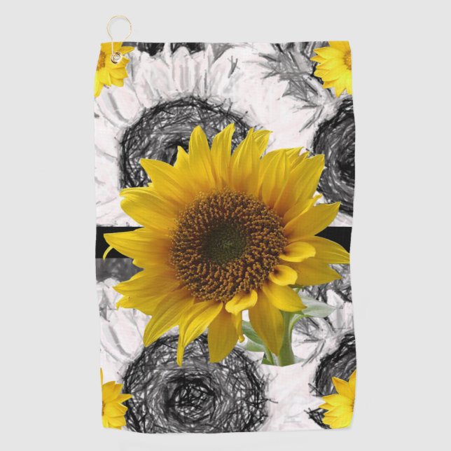 Golf Towel Sunflower (Front)