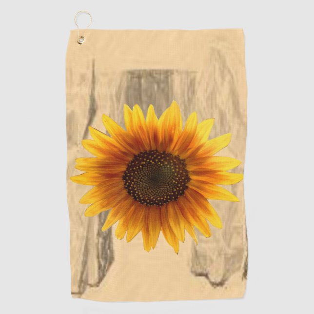 Golf Towel Sunflower (Front)