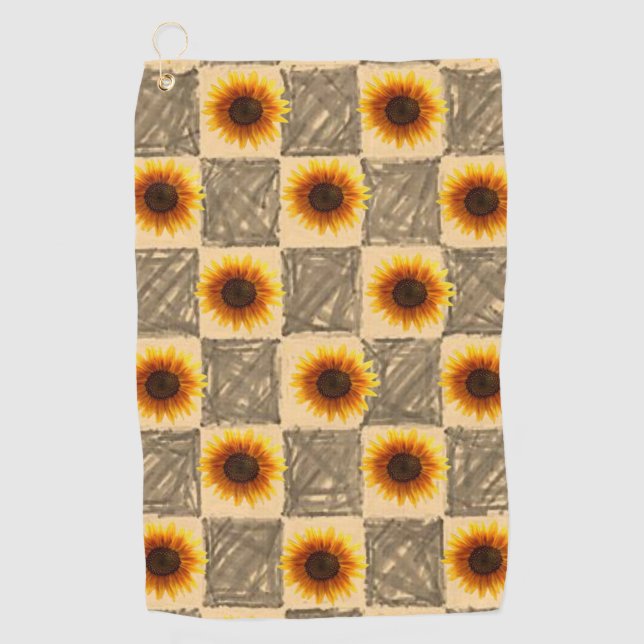 Golf Towel Sunflower (Front)