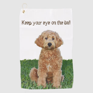 Golf Towel w/ golendoodle
