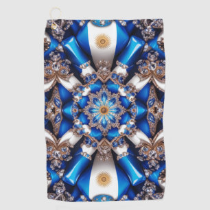 Golf Towel with Argentinian Colours