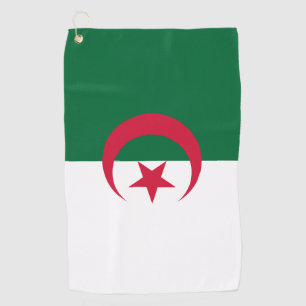 Golf Towel with flag of Algeria