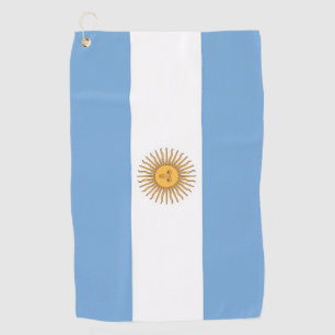 Golf Towel with flag of Argentina