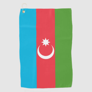 Golf Towel with flag of Azerbaijan
