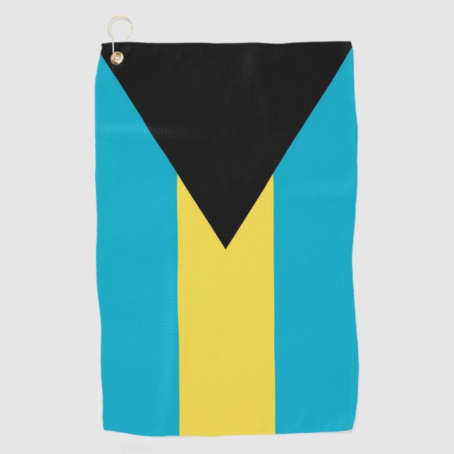 Golf Towel with flag of Bahamas (Front)