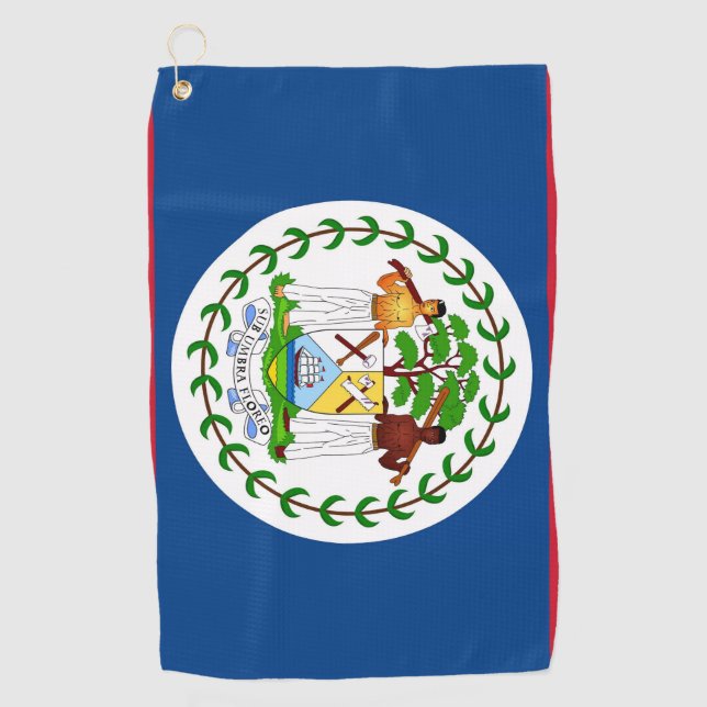 Golf Towel with flag of Belise (Front)
