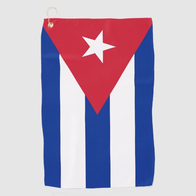 Golf Towel with flag of Cuba (Front)