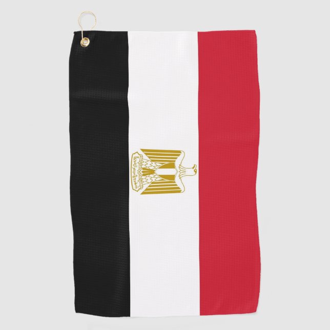 Golf Towel with flag of Egypt (Front)