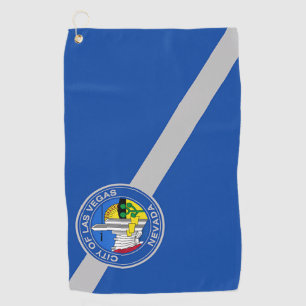 Golf Towel with flag of Las Vegas City, USA