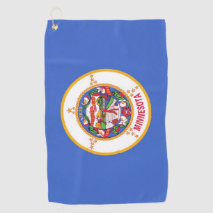 Golf Towel with flag of Minnesota