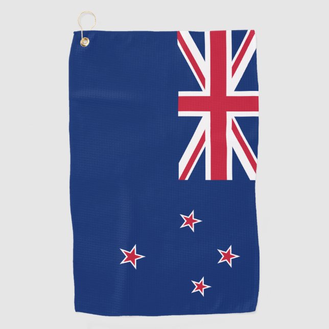 Golf Towel with flag of New Zealand (Front)