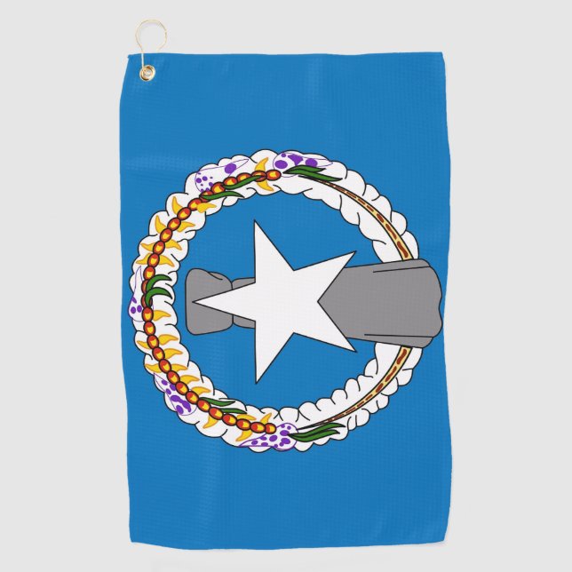 Golf Towel with flag of Northern Mariana (Front)