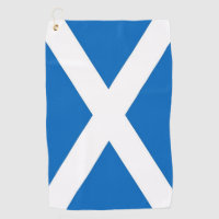 Golf Towel with flag of Scotland, United Kingdom