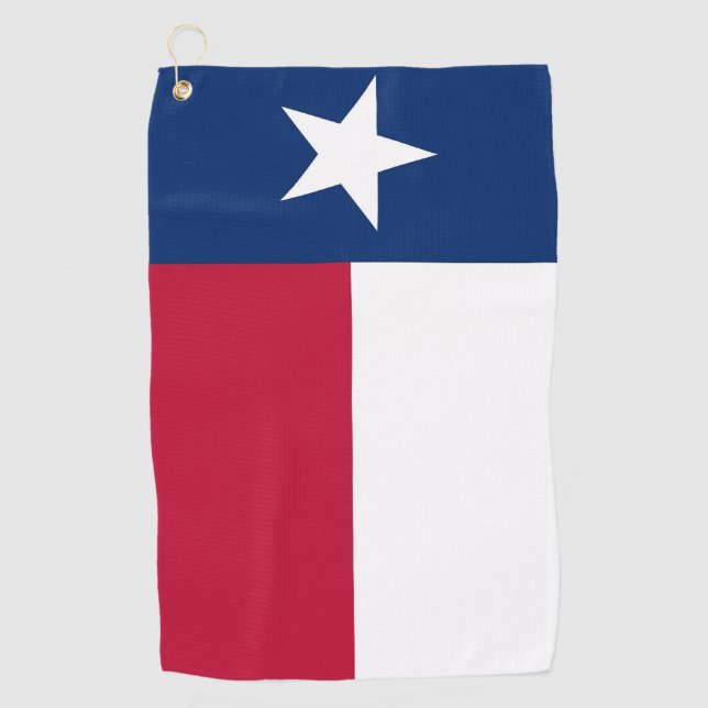 Golf Towel with flag of Texas, USA (Front)