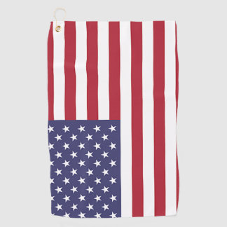 Golf Towel with flag of United States of America