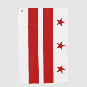Golf Towel with flag of Washington DC, USA