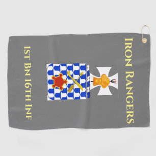 Golf Towel with Military Crest