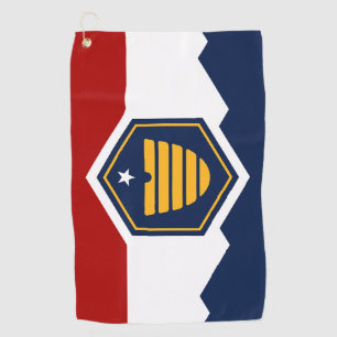 Golf Towel with new flag of Utah, USA