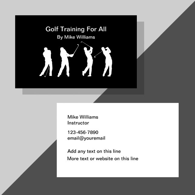 Golf Training Instructor Business Cards (Creator Uploaded)