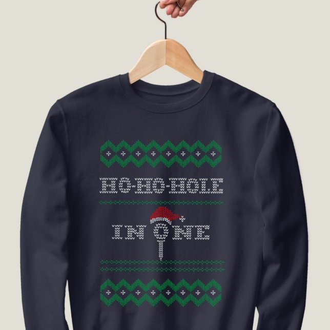 Golf Ugly Christmas Ho Ho Hole in One Sweatshirt (Creator Uploaded)