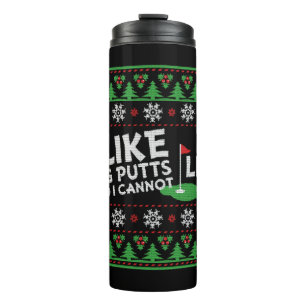 Golf Ugly Christmas Thermal Tumbler