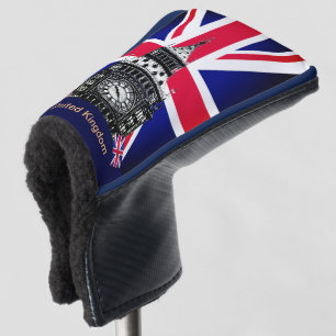 Golf United Kingdom & British Flag, Big Ben London Head Cover