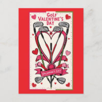 Golf Valentine's Day Card – Tee Up Your Love