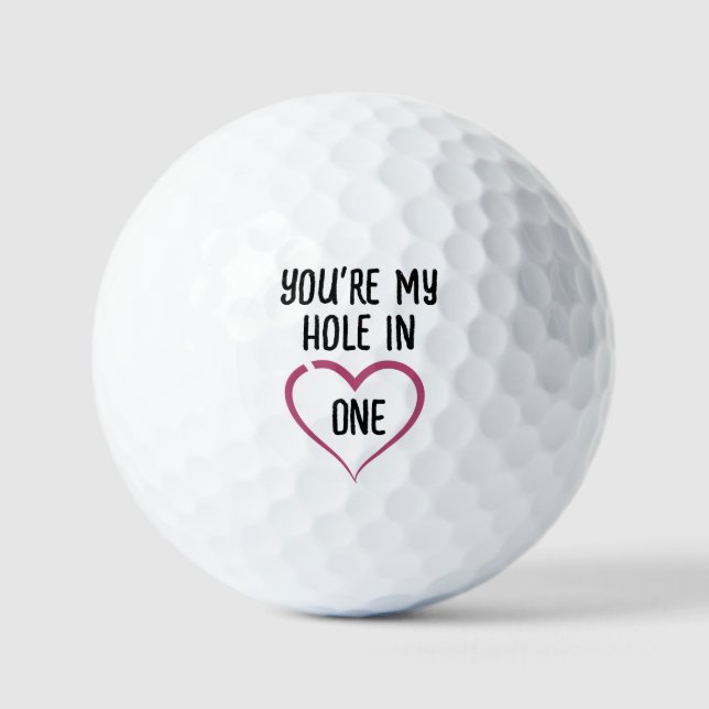 Golf Valentines Day Gifts For Golfer Love Couple Balls (Front)