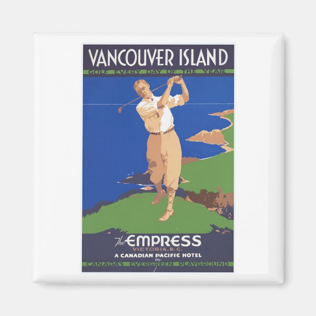Golf Vancouver Island Canada Magnet (Front)