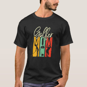 Golf Vintage Golfing Girl Retro Golfer Mum T-Shirt