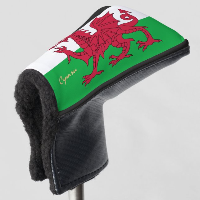Golf Wales & Welsh Flag sport golfing Clubs Covers (3/4 Front)