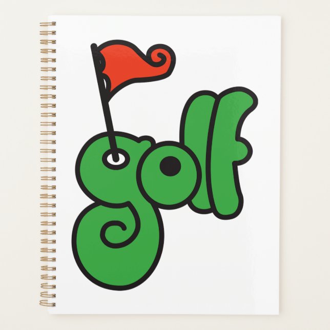 Golf Wang Vibrant Green and Red Planner (Front)