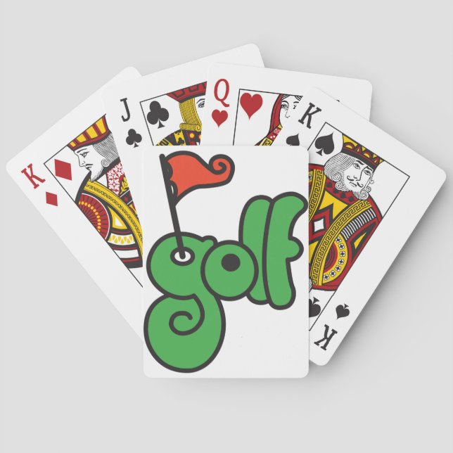 Golf Wang Vibrant Green and Red Playing Cards (Back)