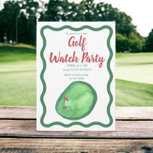 Golf Watch Party Invitation