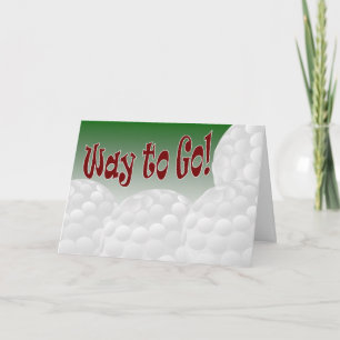 Golf - Way to Go! Congrats! Awesome! Card