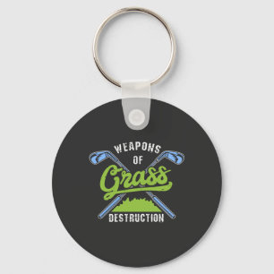 Golf - Weapons of Grass Destruction Key Ring