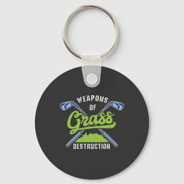Golf - Weapons of Grass Destruction Key Ring (Front)
