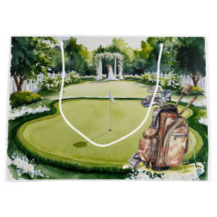 Golf wedding  large gift bag