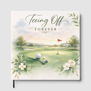 Golf Wedding Napkins Teeing Off Forever Country Guest Book