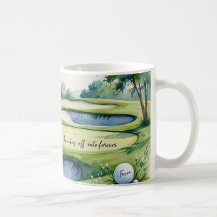 Golf wedding themed on the course  coffee mug