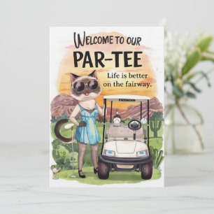 Golf Welcome to golfer house FOR Arizona cocktail Invitation