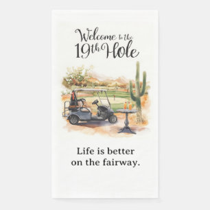 Golf Welcome to golfer house FOR Arizona cocktail Napkin