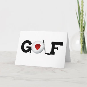 Golf with Golf Ball Card