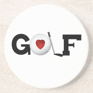 Golf With Golf Ball Tshirts and Gifts Coaster
