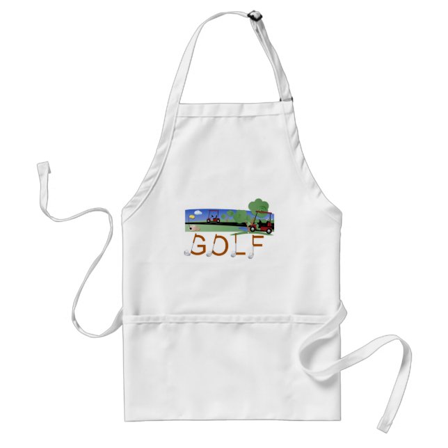 Golf with Golf Carts Standard Apron (Front)