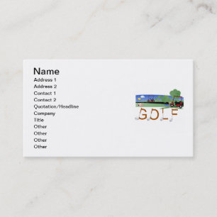 Golf With Golf Carts Tshirts and Gifts Business Card