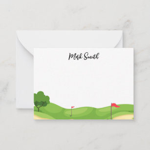 Golf with Name for golfer  Card