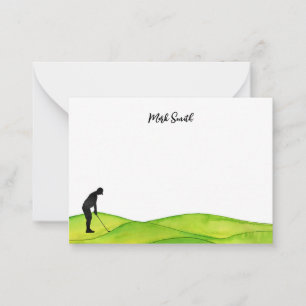 Golf with Name for golfer  Card